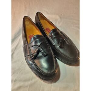 Cole Haan Air Mens Tassel Loafers 9.5 M Black Leather Casual Dress Shoes Classic